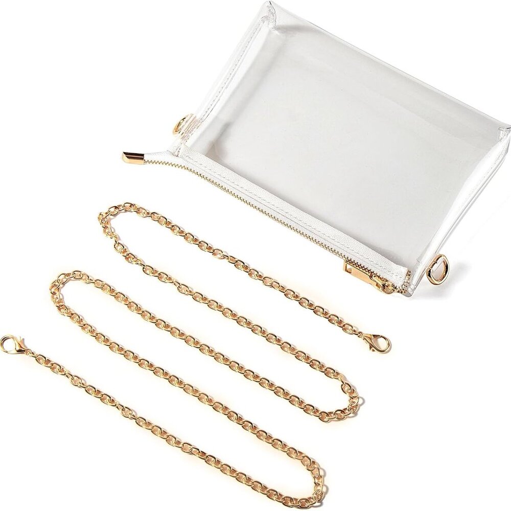 Transparent Gold Chain Small Clear Crossbody Bag … - image 6